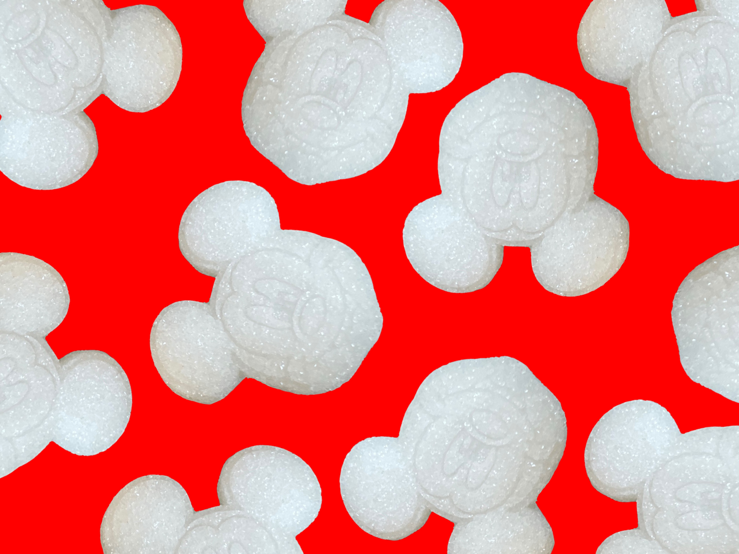 Mickey Mouse Sugar Cubes (20) – Iconic Disney Shaped Sugar for Tea, Coffee, Baby Showers, Party Favors & Cute Classic Gift Idea