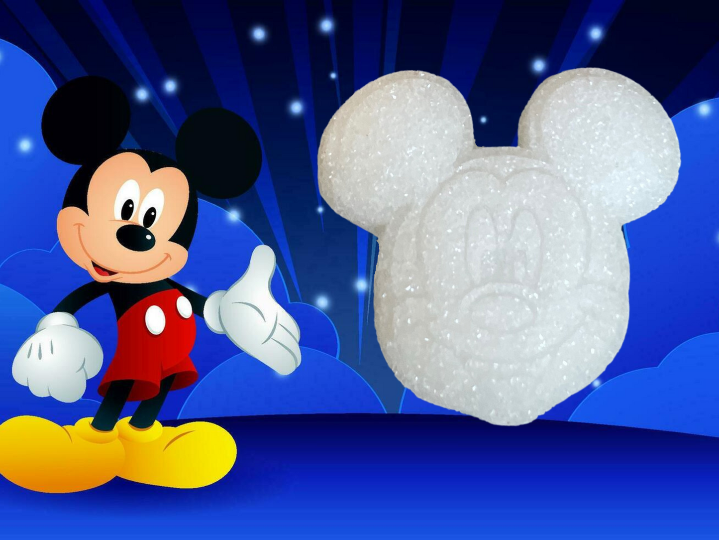 Mickey Mouse Sugar Cubes (20) – Iconic Disney Shaped Sugar for Tea, Coffee, Baby Showers, Party Favors & Cute Classic Gift Idea
